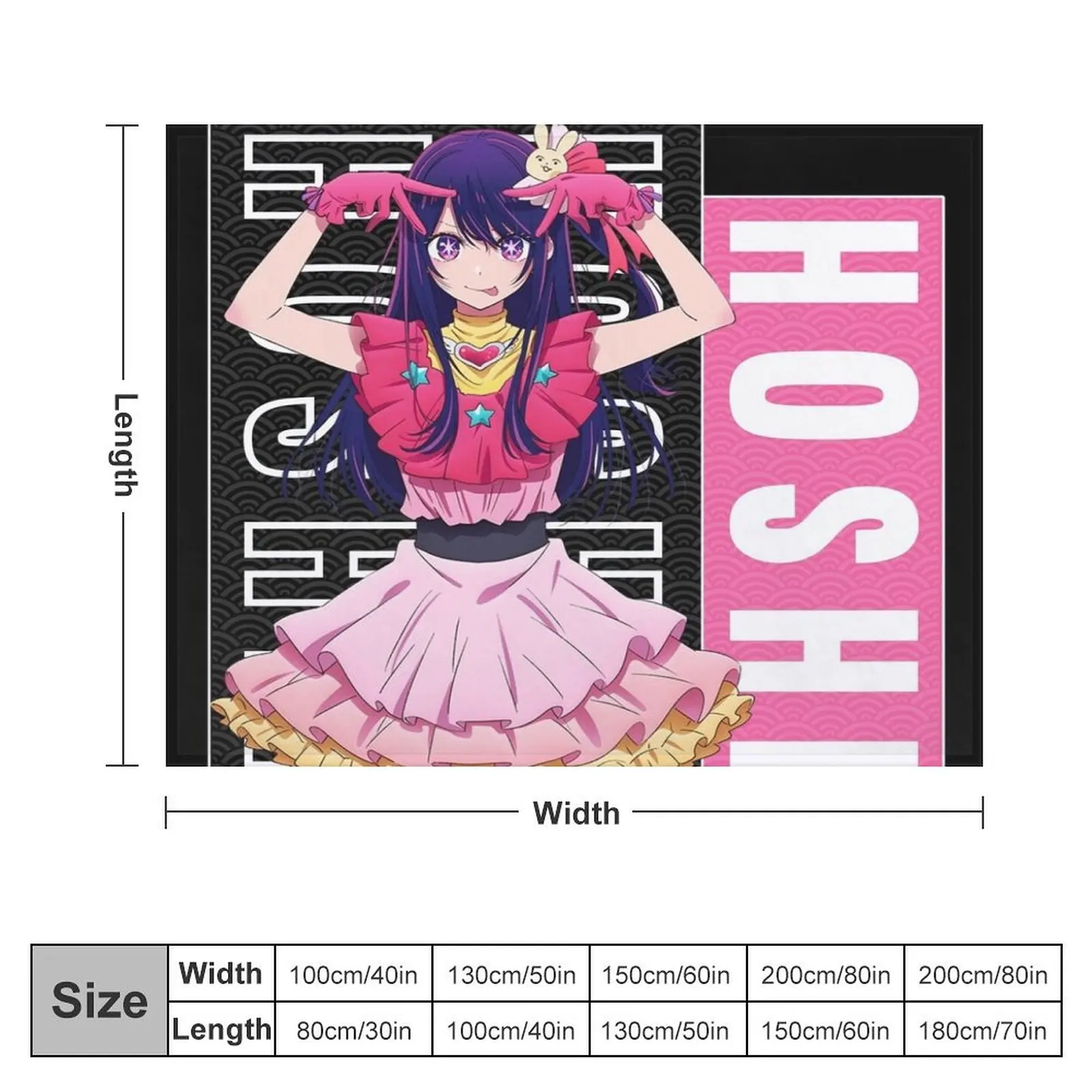 Ai hoshino アイ| Oshi no Ko My Favorite Idol Throw Blanket Sleeping Bag Luxury Blankets