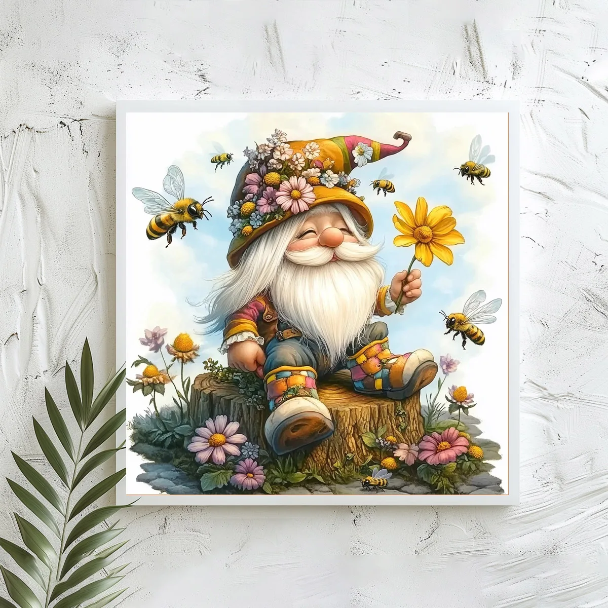 1 Stück 40x40 cm/15,74 Zoll, 11CT/14CT Kreuzstich-Set, DIY Valentinstagsgeschenk, Stickerei-Set für Festivals, Cartoon-Motiv – Detail 3