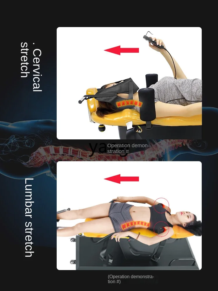 Yjq Electric Inversion Table Home Upside down Fitness Equipment Neck and Lumbar Traction Hand-Stand Tool