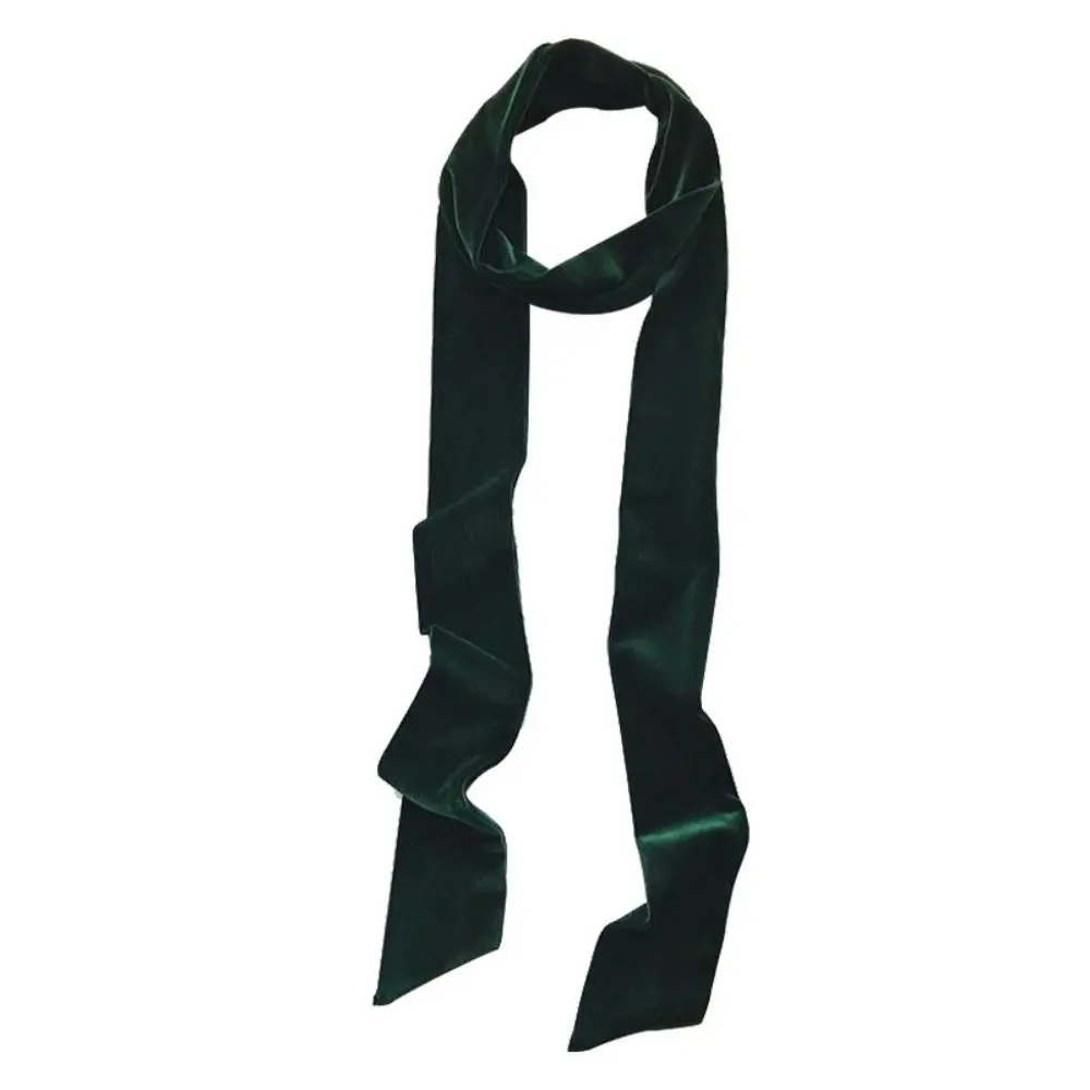 

Fashion Velvet Material Velvet Belt Narrow Long Scarf Belt Solid Color Hair Band Outfit Decoration