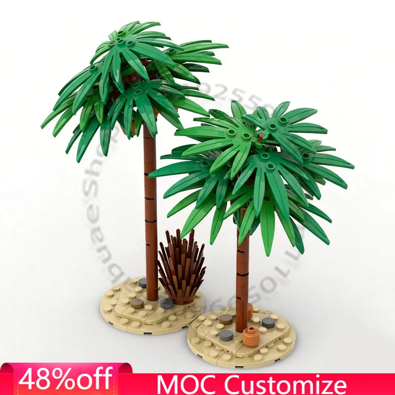 

Набор из 114 деталей: Романтические кокосовые пальмы MOC – Модульный конструктор, развивающий технологический дизайн, DIY-игрушка для мальчиков, подарок на праздник