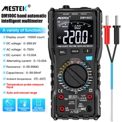 Inteligentny cyfrowy multimetr 9999 zlicza Auto zakres 1000V 10A Temp miernik testowy Ohm pojemność REL True RMS AC DC DMM Multitester