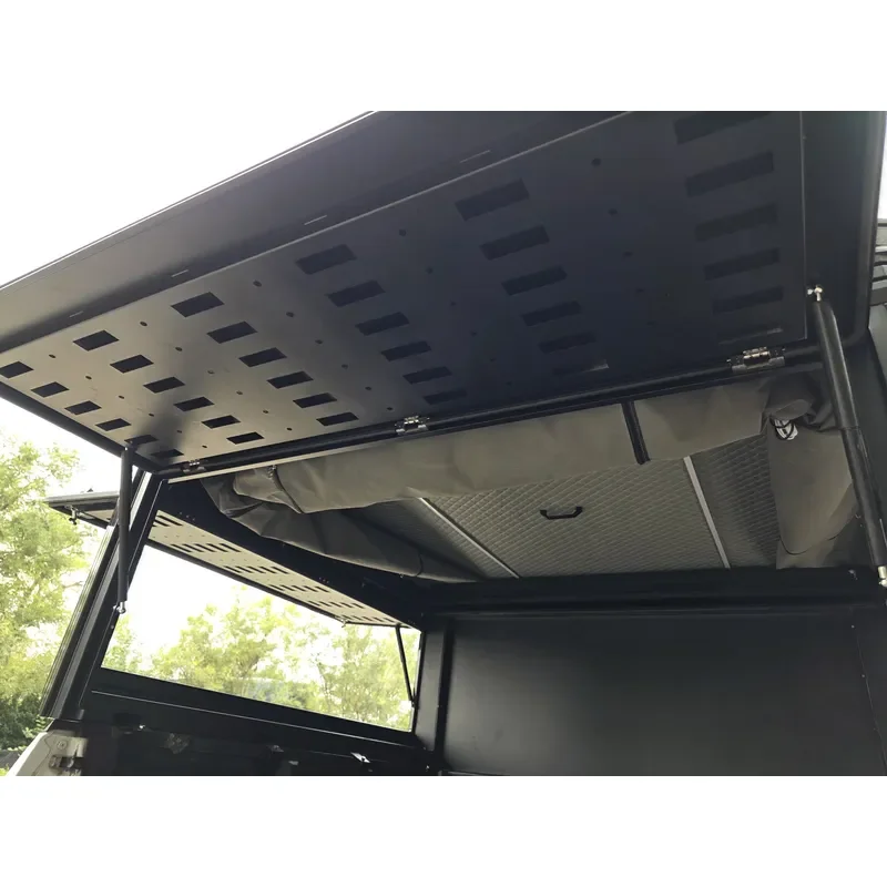 TP06W 2 Person Camper Pickup Truck Hard Shell Rooftop Hard Sided pop up Truck Camper