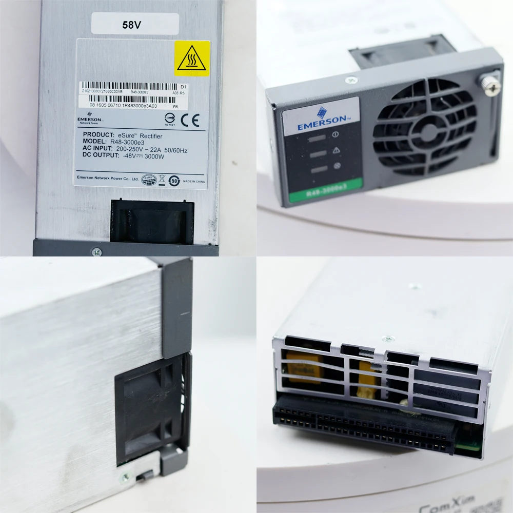 R48-3000e3 الاتصالات تحويل التيار الكهربائي وحدة 48 فولت جهاز تسخين حثي إمدادات الطاقة تفكيك مع واجهة