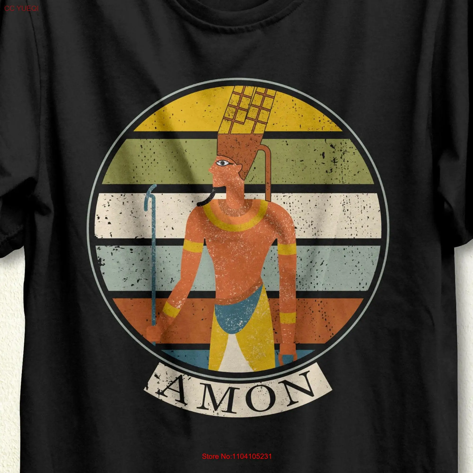 AmonT T Shirt God Amon Egyptian Mythology Ancient Egypt Religion Archaeologist   long or short sleeves