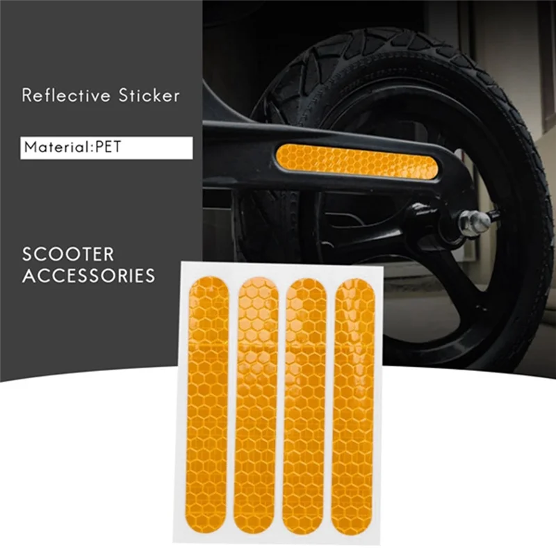 

40 шт. желтый чехол на переднее и заднее колесо, защитный корпус, светоотражающая наклейка для Ninebot Max G30, аксессуары для скутера