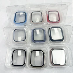 Glass+Case for Apple Watch Ultra 2 3 49mm 44mm 45mm 41mm 40mm Accessories PC Screen Protector Cover iwatch Series 4/5/6/7/8/9/SE