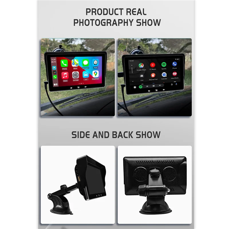 7Inch Car Stereo Video Player FM Radio Support Wireless Carplay and Wireless Android Auto Touch Screen Bluetooth for