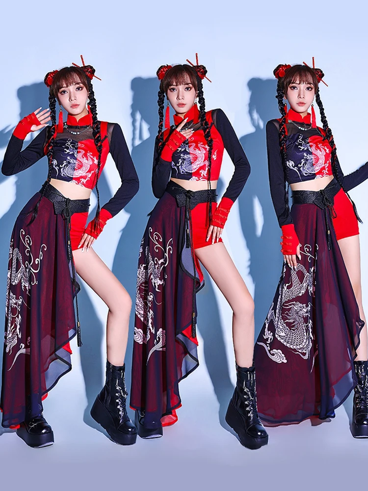 Cool Modern Gogo Dance Costume Nightclub DJ Singer Clothing Women