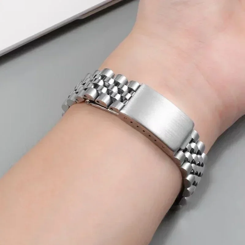 18mm 19mm 22mm/20mm stainless steel luxury strap for Rolex 46mm 43 band metal solid watch loop for datejustseiko bracelet