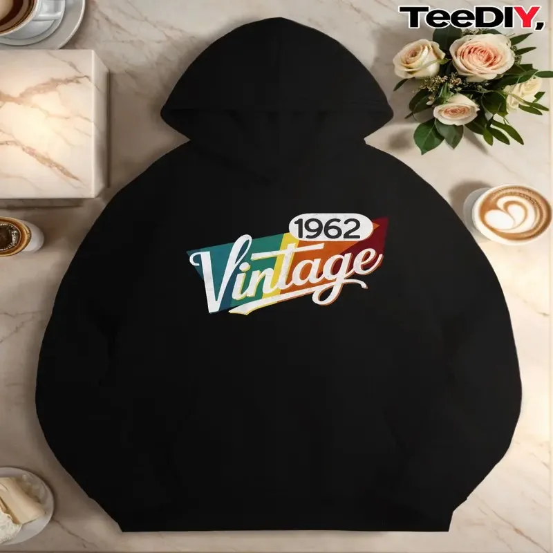Fall Winter Plus Size Women Sweatshirt Clothes Female Vintage 1962 Print Design Comfortable Long Sleeve Fashionable Elegant Y2k