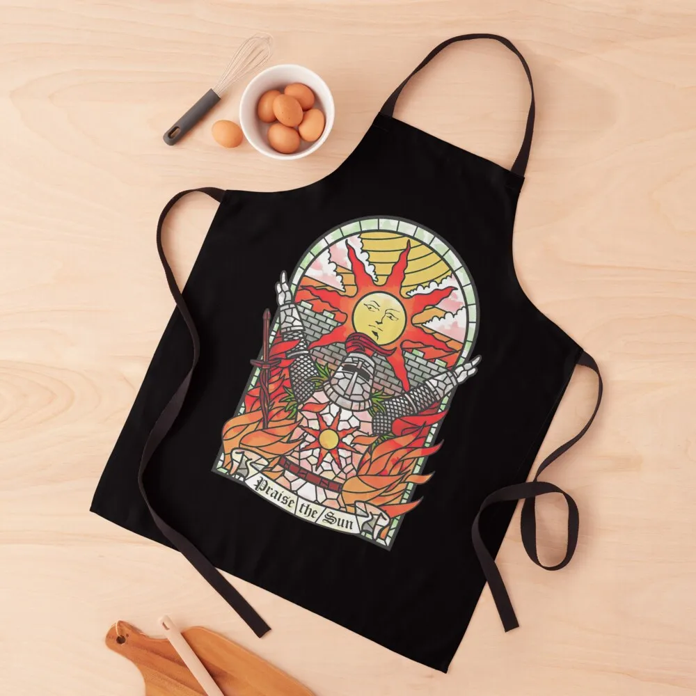 

Dark Soul Praise The Sun \t \t\t Apron kitchen clothes for men New year's Apron