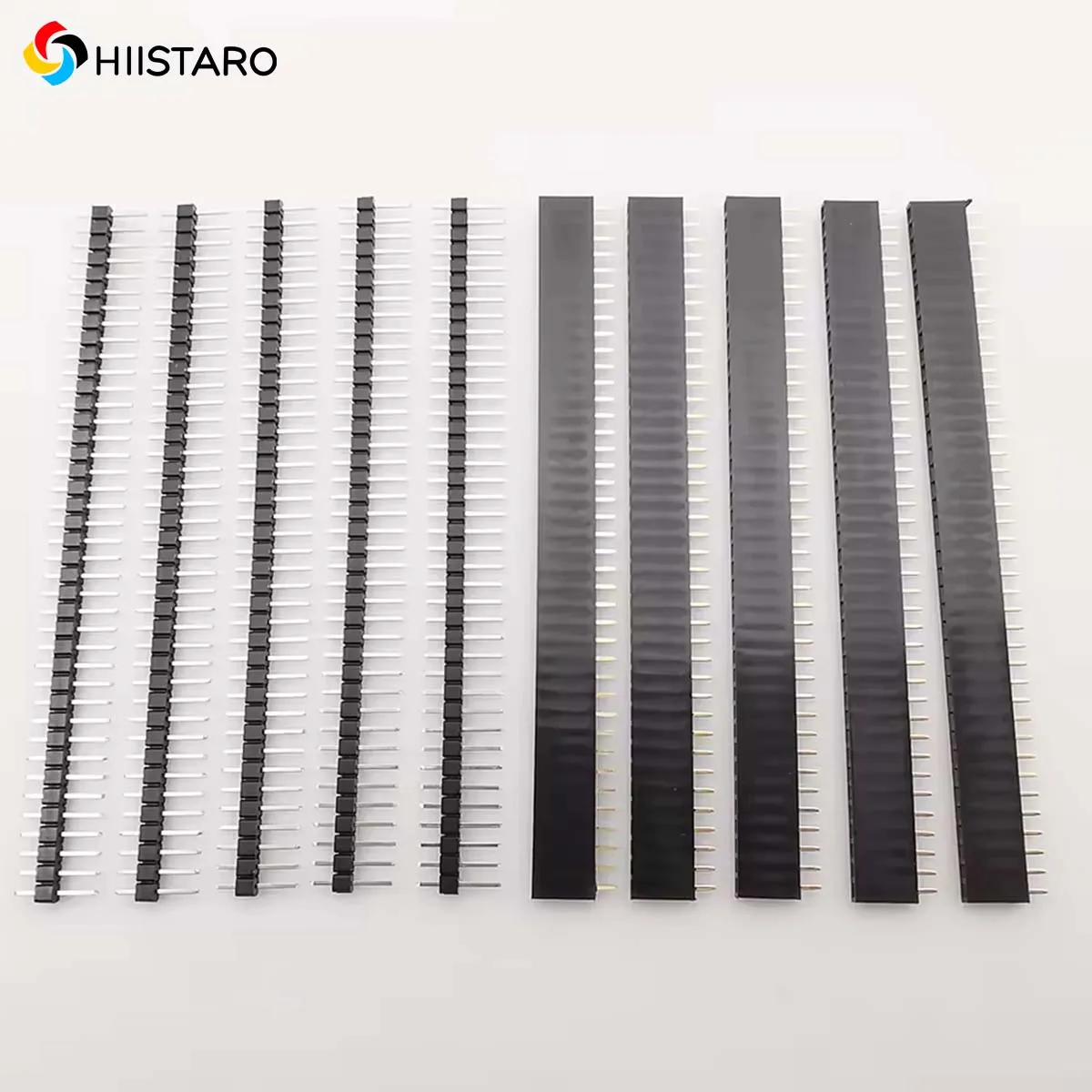 10Pcs 40 Pin Breakable Pin Header 2.54mm Single Row Male Female Header Connector Kit PCB Pin Strip For Arduino