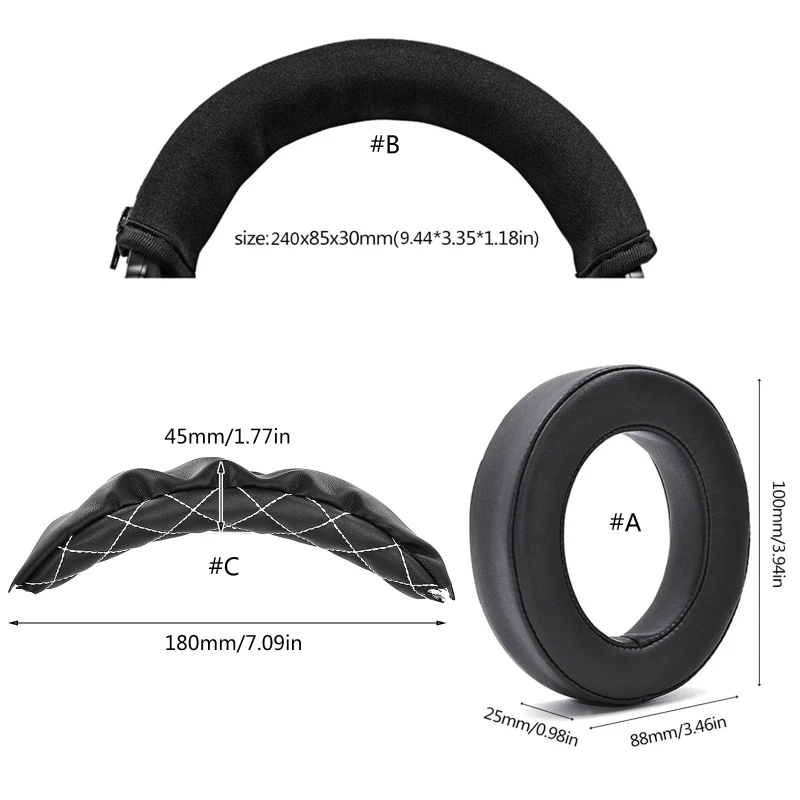 HS50 HS60 HS70 이어폰 헤드밴드용 R91A 교체용 폼 빔 편안한 착용