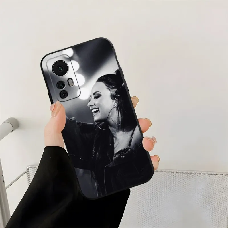 Funda de teléfono Demi Lovato para Xiaomi, 11, 13, 11T, 12, 10T, 10, TPro, 10 Pro Lite, Ulltra MIX4, CIVI, Coque negro