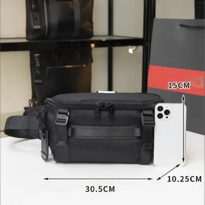 حزمة الصدر الفاخرة للرجال - حقيبة خصر من النايلون الباليستي القابلة للتحويل 232799