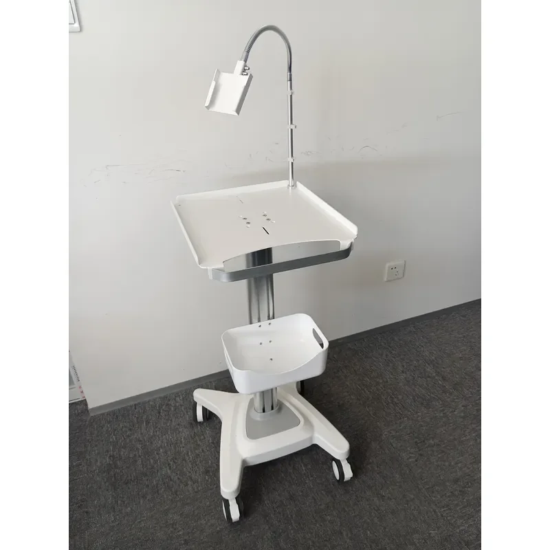 Mobile Electrode Cart Portable Medical Machine Rolling Monitor Trolley no Support Arm