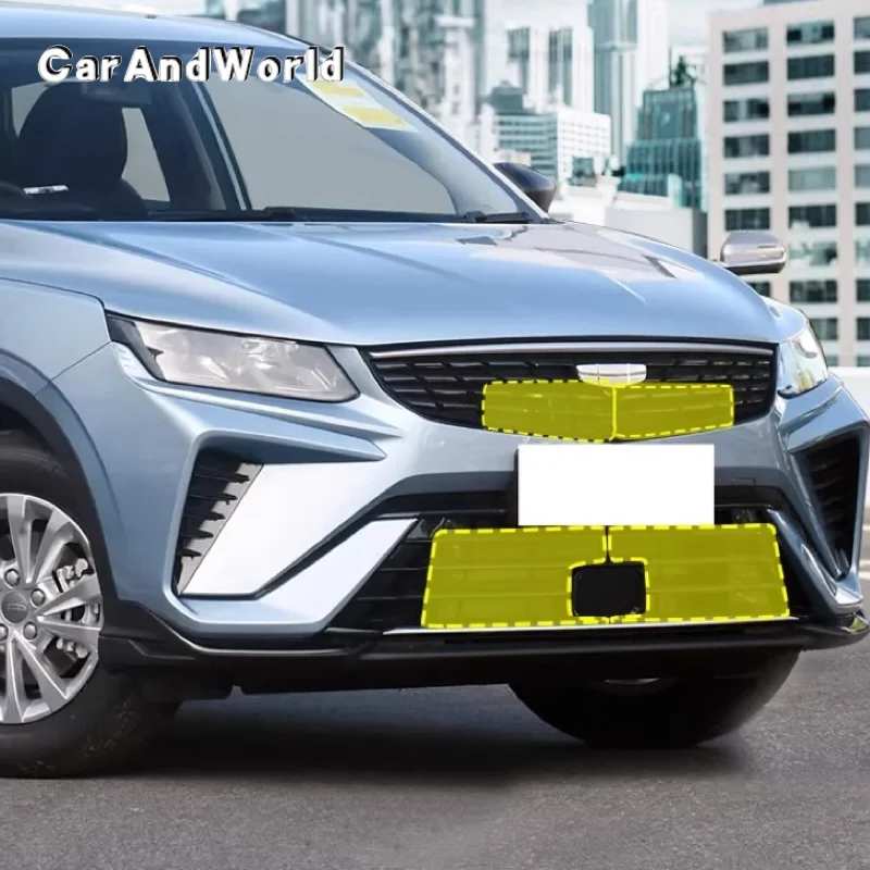 Car Insect Screening Mesh Front Grille Insert Net Water Tank Protecte Cover Trims Accessories For Geely Coolray SX11 Proton X50