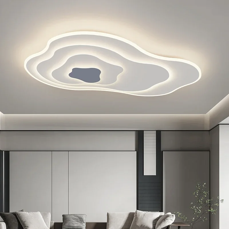 Full-spectrum Living Room Ceiling Lights Modern Nordic Simple Light Luxury Creative Minimalist Cloud Art Bedroom Restaurant Lamp