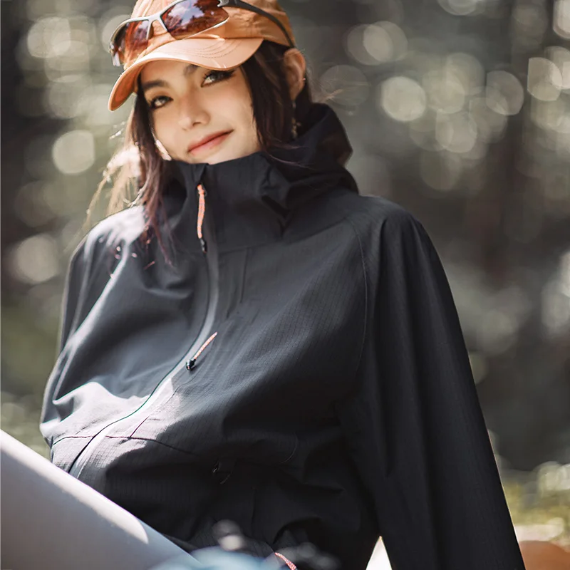 

MADEN Autumn Outdoor Jackets for Women Hiking Mountain Windbreaker Water Repellent Hard Shell Coats Functional Jackets