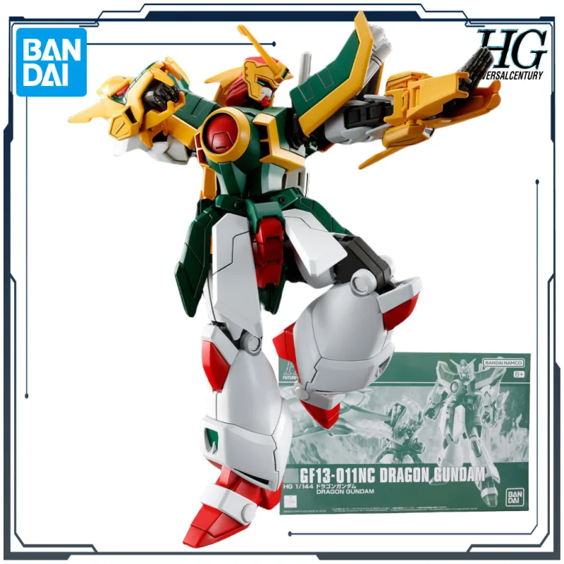 

BANDAI Original HG Web-exclusive Version GF13-011NC Dragon Gundam 1/144 Assembly Model Toys Gift for Boys Collectible Ornaments