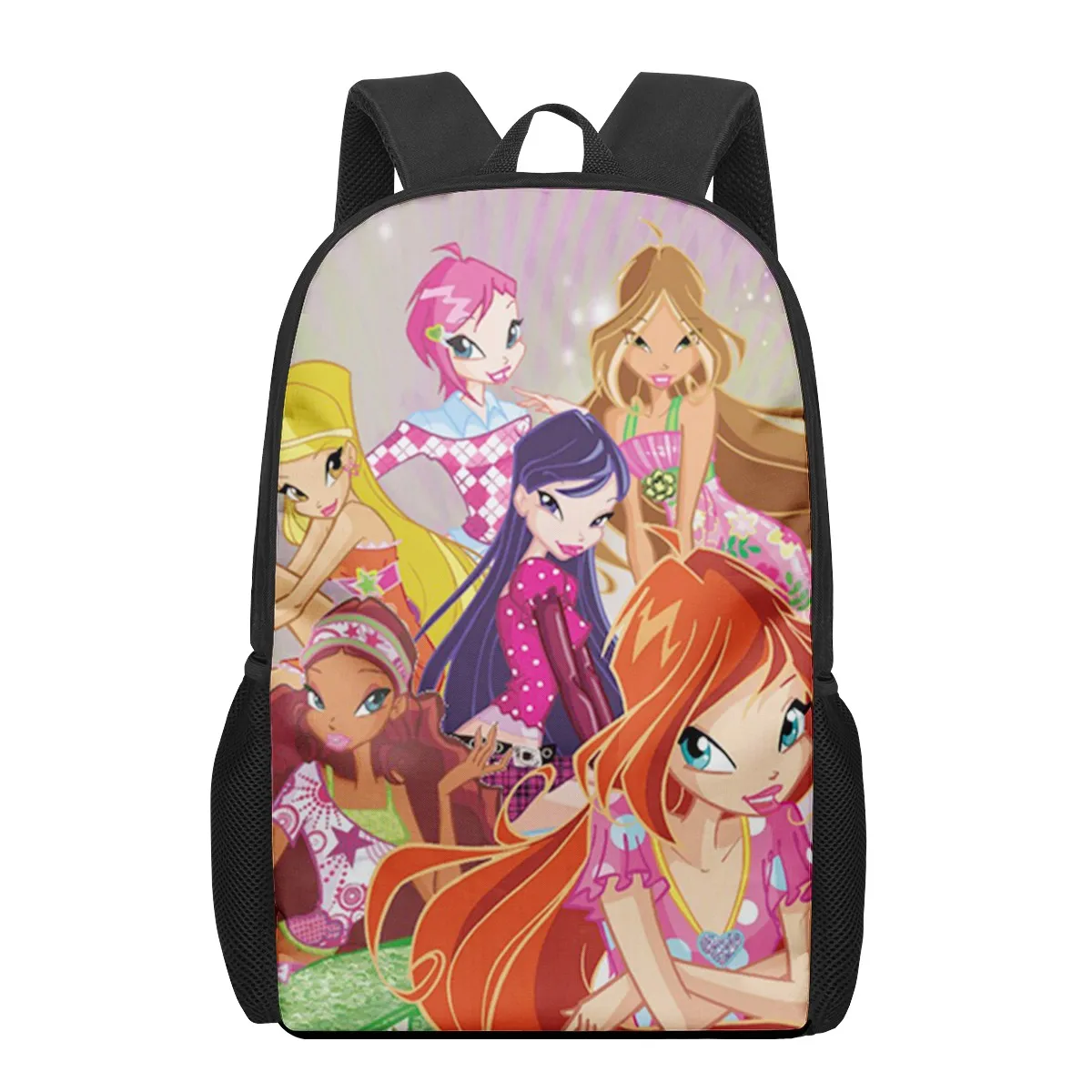 Winx Clubs-Sacs d'école pour garçons et filles, impression 3D, sac à dos pour enfants de la maternelle, cartable pour enfants