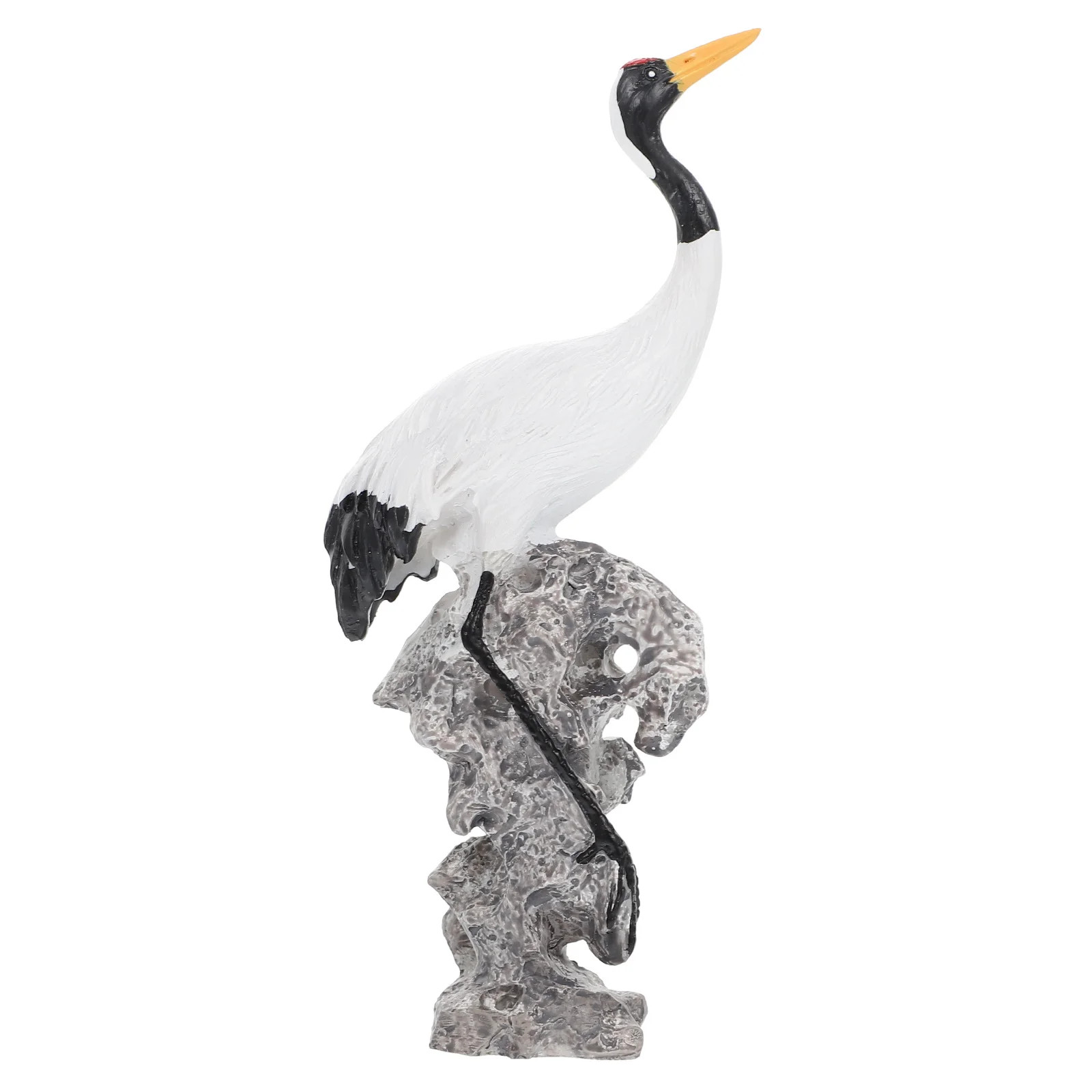 

1Pcs Simulation Ceramic White Crane Ornament Durable Bonsai Garden Decor Micro Landscape Decoration Home Decoration