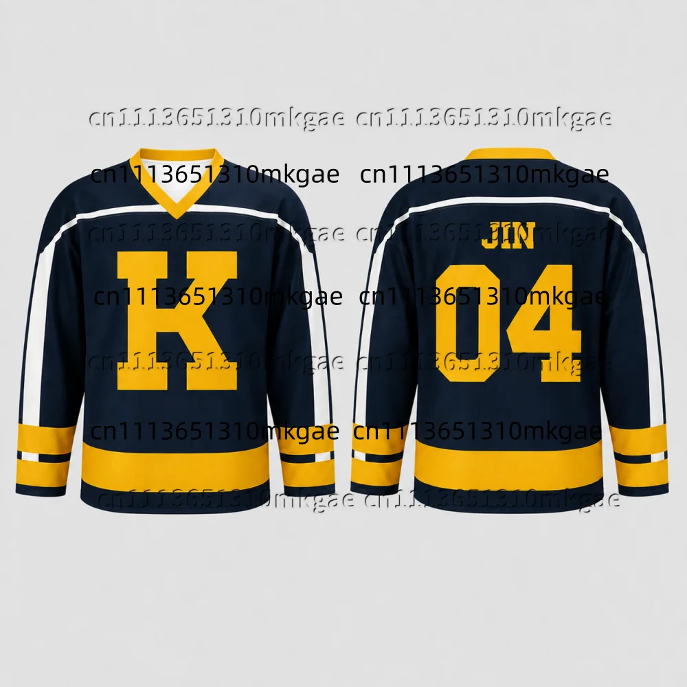 Ein Cover-inspiriertes Hockey-Trikot, Unisex-Größen, Kpop-Fan-Geschenk, ARMY-Geschenk, modisches, lässiges Langarmshirt, Oberteile für Männer und Kinder – Detail 7