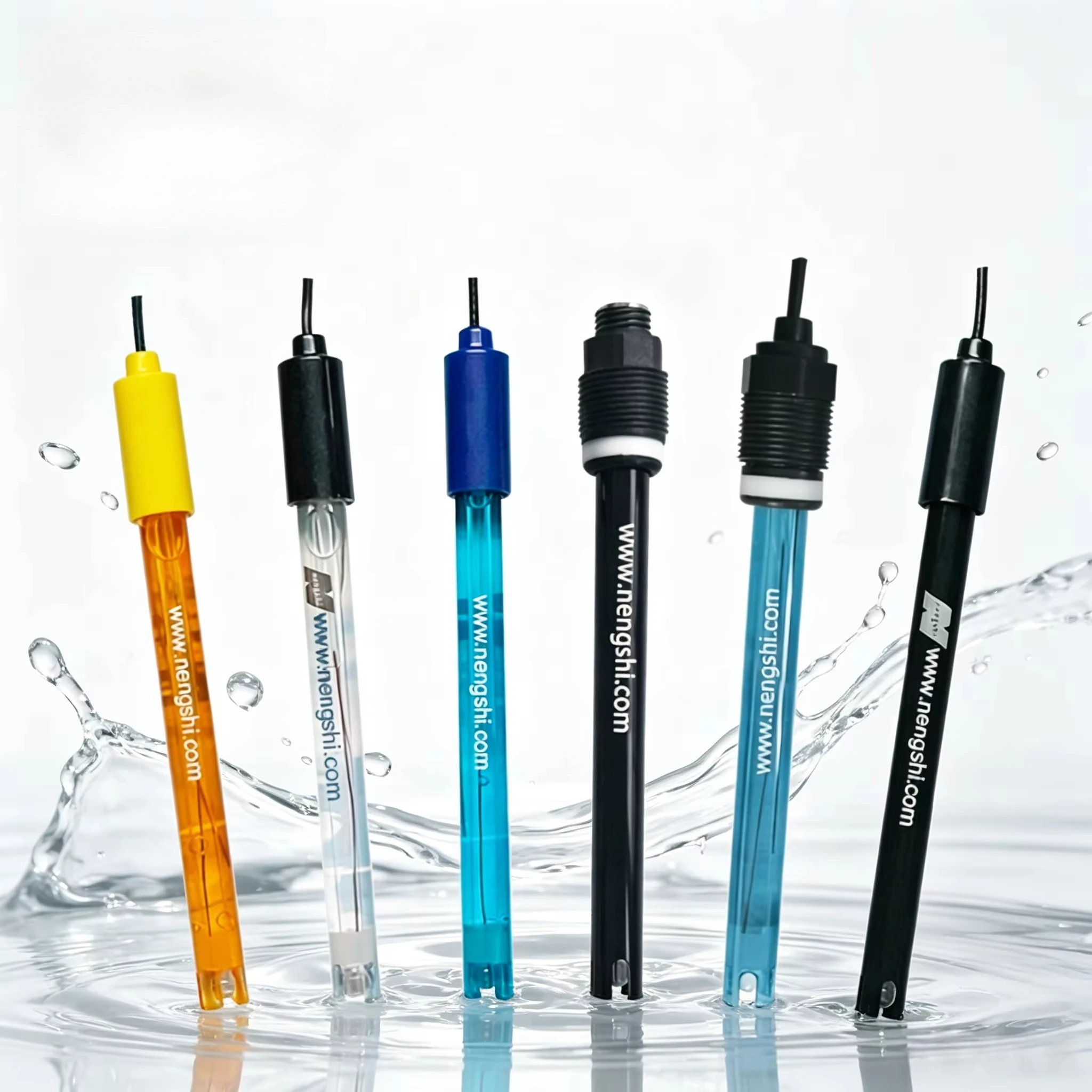 Laboratory pH Sensor Electrode with PC Body BNC Double Junction Probe for Water Testing