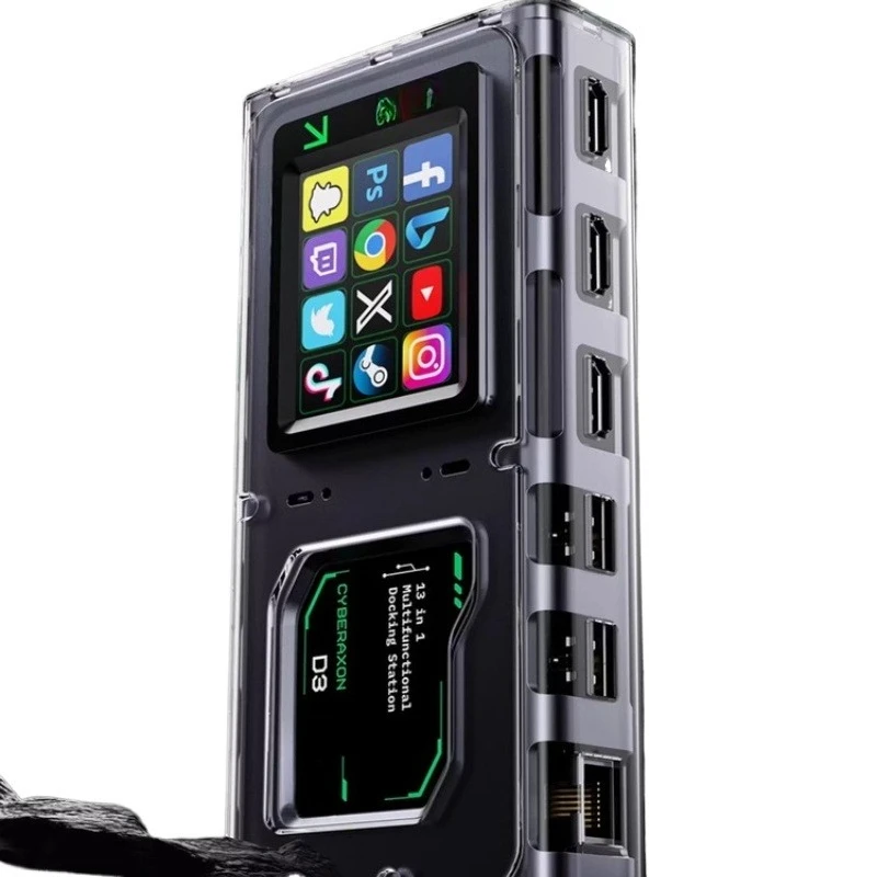 Multifunctional USB docking station, customizable touch HUB hub 13-in-1 converter