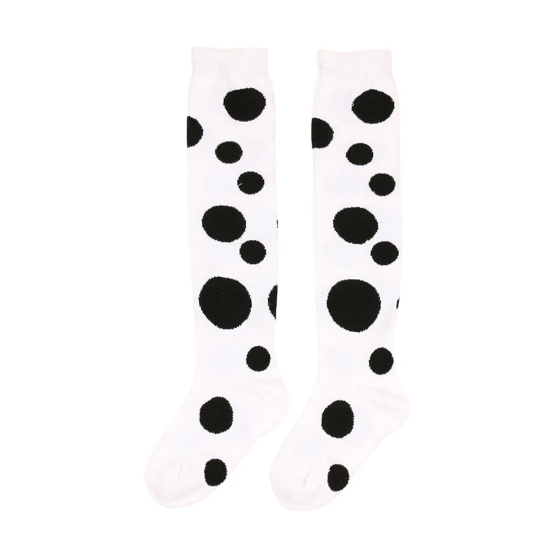 

Japanese Kids Girls Big Dot Pattern Over Knee High Long Socks Stockings