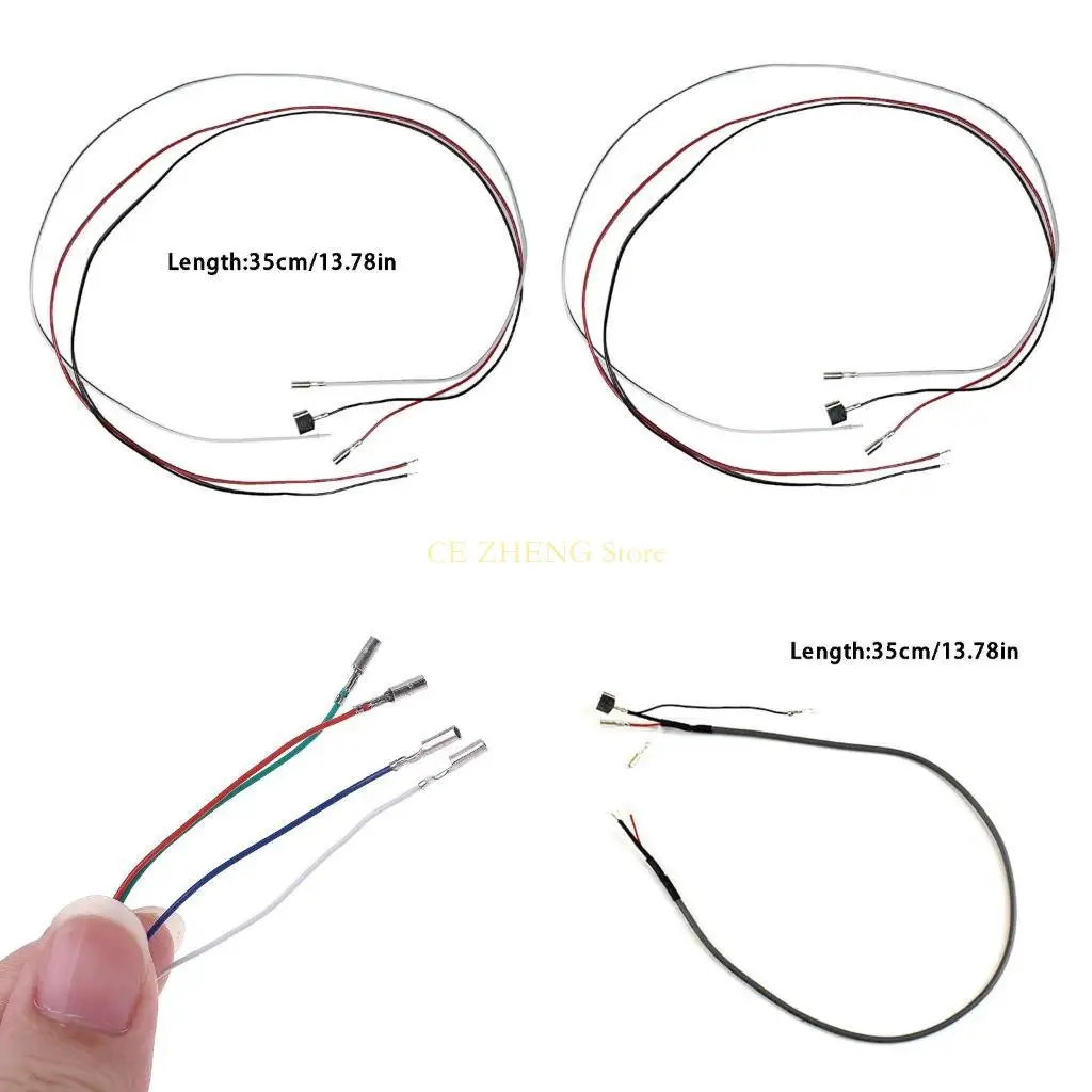 

E56B Turntable Phono Headshell Universal Cartridge Phono Cable Leads Header Wires for Turntable Phono Headshell Accessories