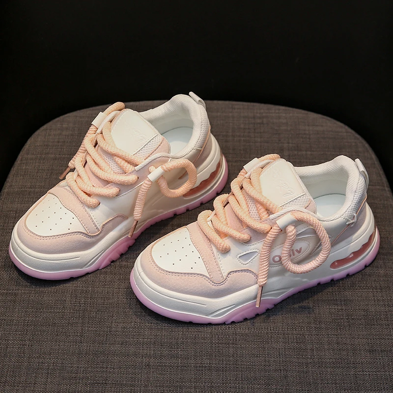 

New Women's Casual Sports Shoes Multi-functional Thick Sole Anti-slip Wear Increase Street Fashion All Board Shoes Bread Shoes