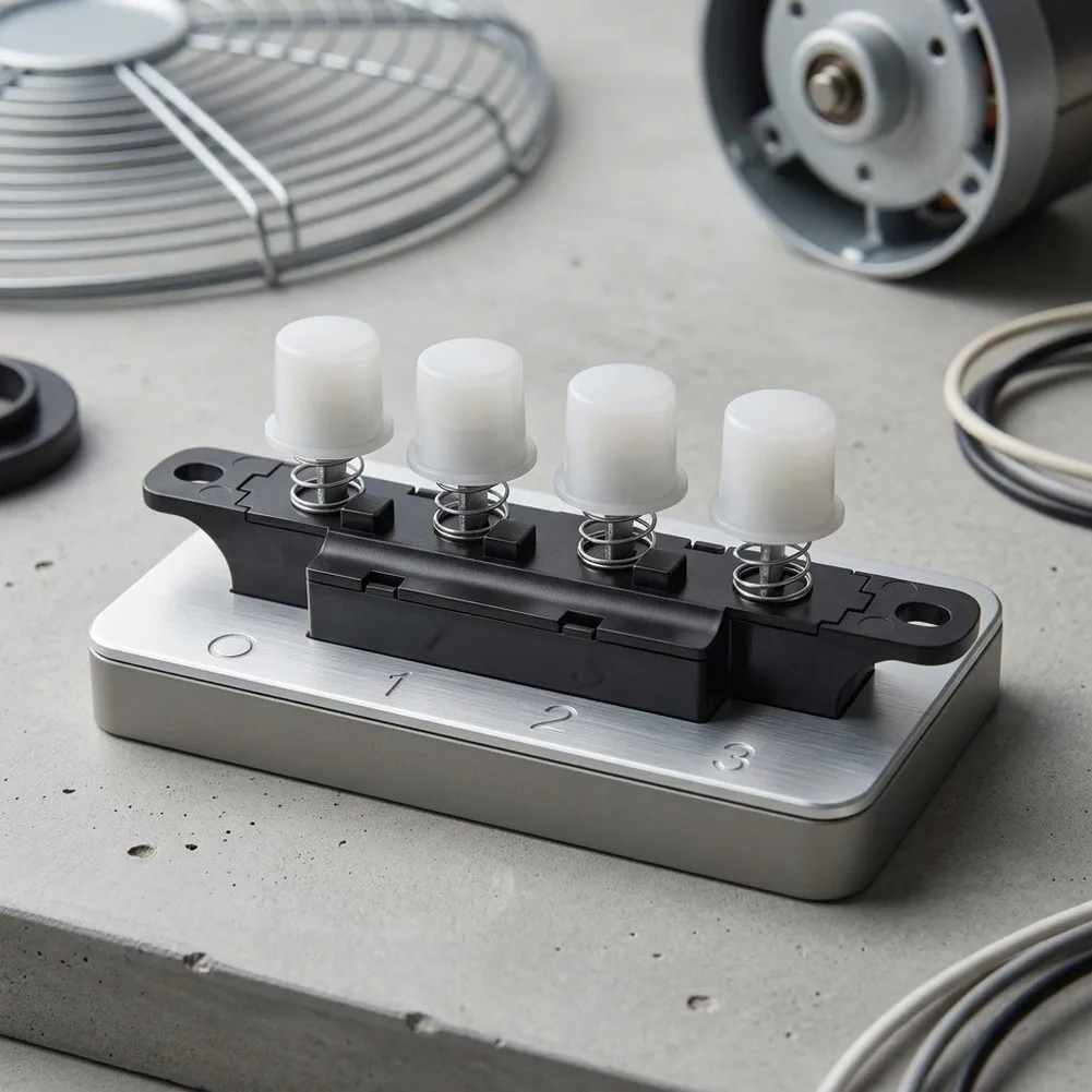 Electric Fan Switch Fan Button Switch For Optimal Comfort 250V Voltage Rating Three Gear Settings Robust Plastic Material