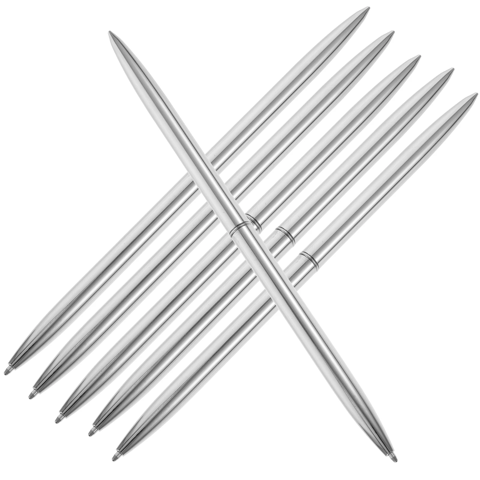 

6pcs Metal Ballpoint Pens Premium Smooth Writing For Students Office Home Use Ergonomic Portable Lightweight Fine Tip Sturdy