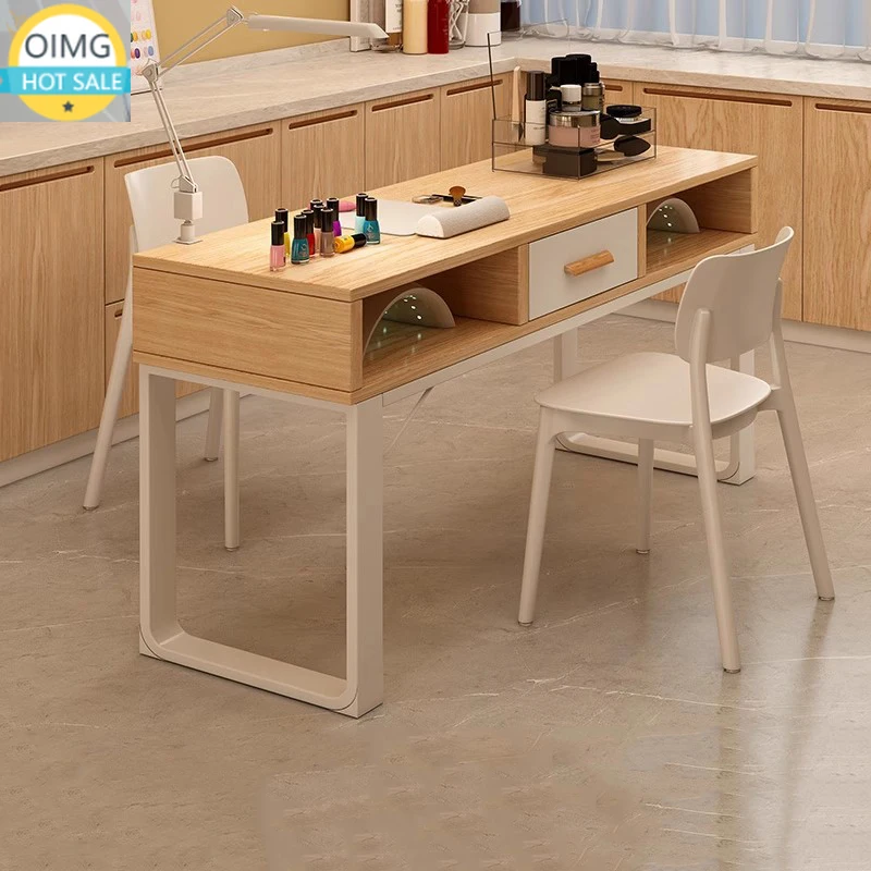 Professional Nail Table Drawers Beauty Design Equipment Manicurist Tables Luxury Display Mesa De Manicure Salon Home Furnishings