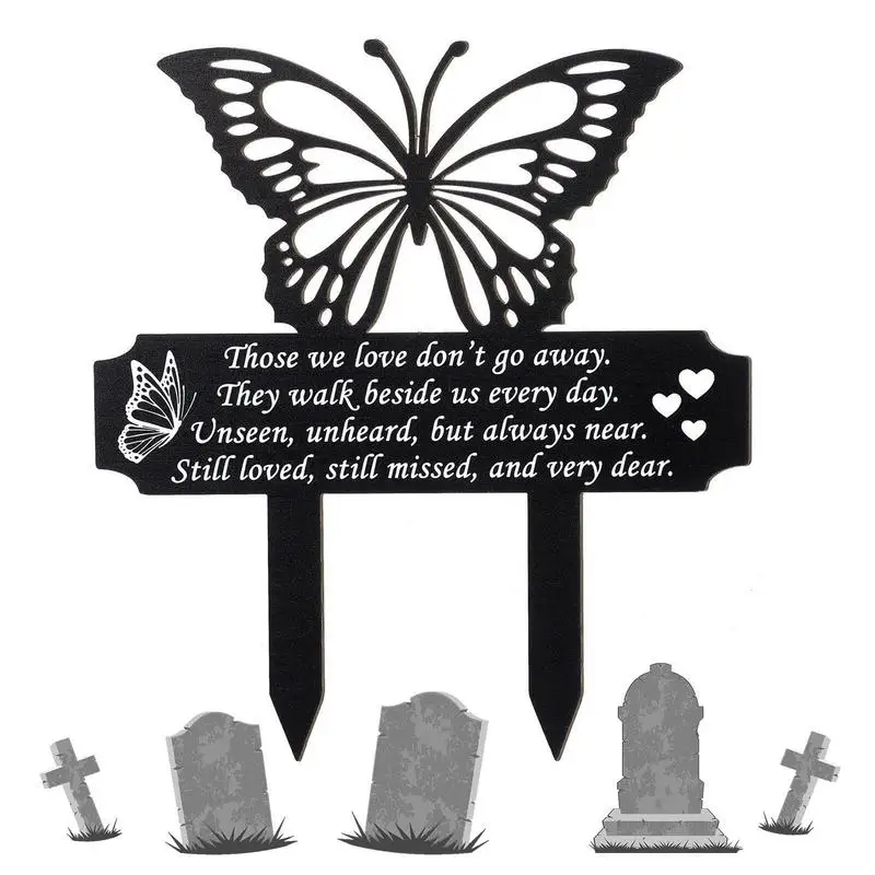 

Butterfly Memorial Stakes For Outdoors Memorial Stakes For Grave Decorations Decorative Garden Stake And Yard Stake Decor For