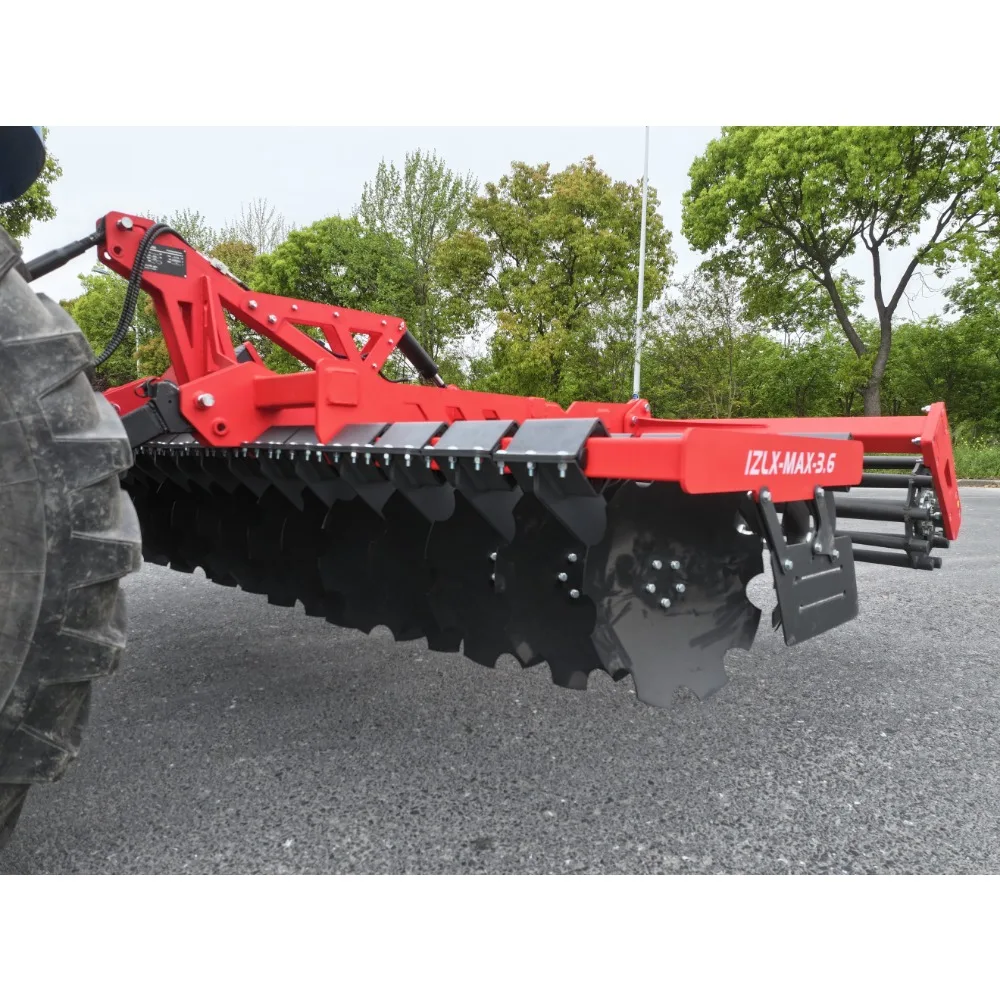 3.0m Tractor Mounted Tiller Farm Cultivator with Bearing for Seedbed Preparation High Productivity