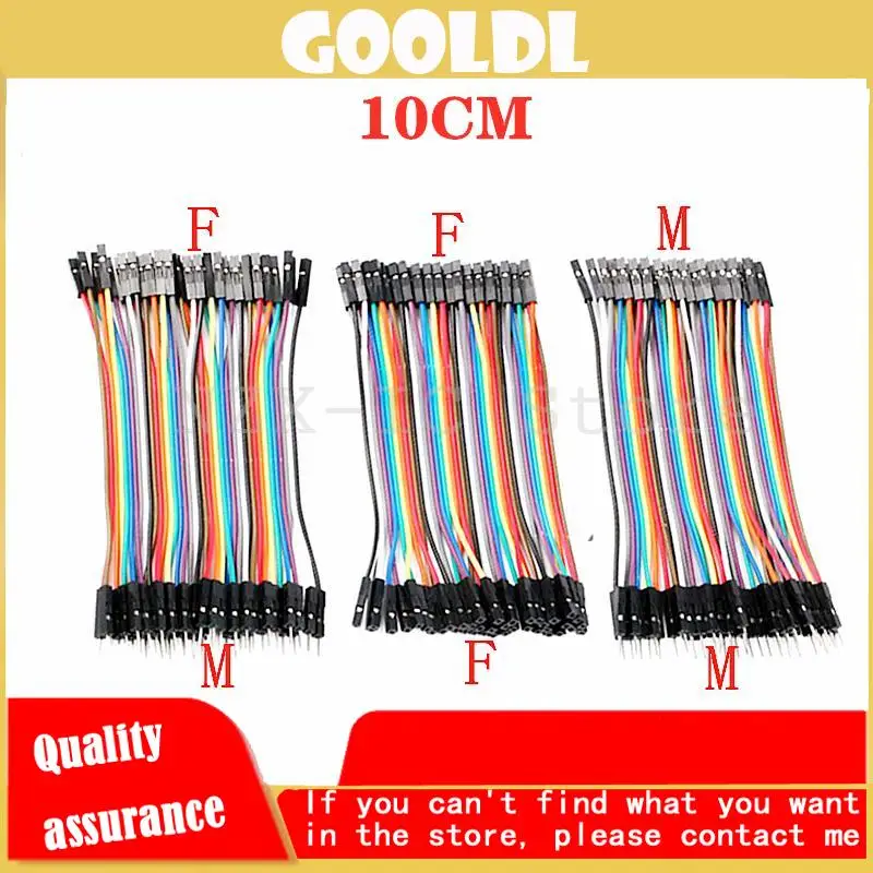 120pcs 40PIN 10CM Dupont Line Male to Male + Female and Female to Female Jumper Dupont Wire Cable For Arduino DIY KIT