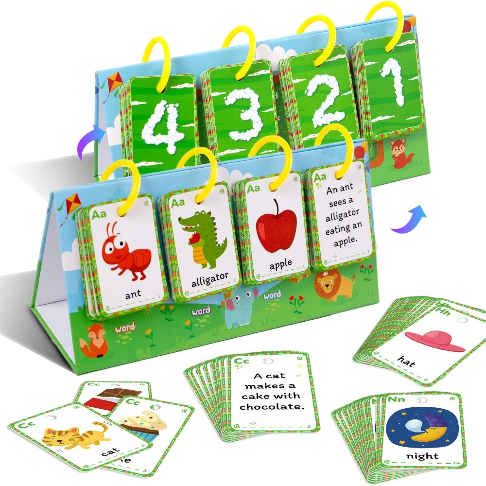 

104 Phonics Word Sentence Linking Desktop Educational Cards English Illustrated Parent Child Interactive Cards Fun Useful