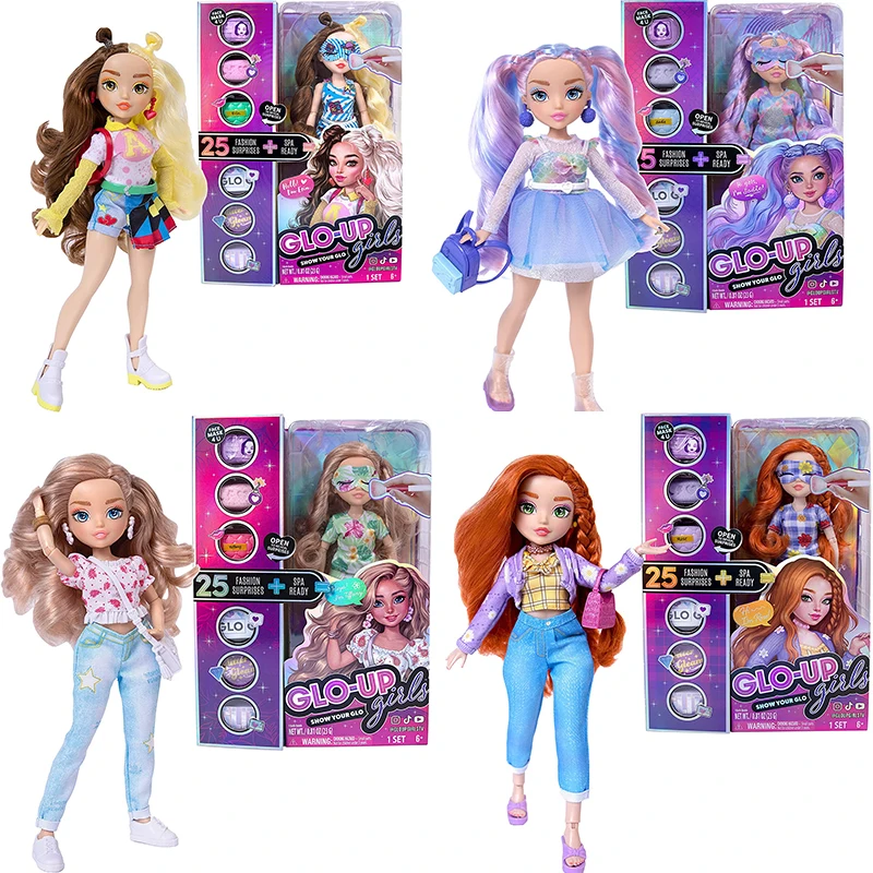 

Original GLO UP Girls Fashion Doll Kawaii 10-Inch Action Figure Surprises Dolls Color-Changing Nail Play Girl Birthday Gift Doll