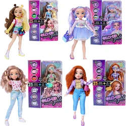 Original GLO UP Girls Fashion Doll Kawaii 10-Inch Action Figure Surprises Dolls Color-Changing Nail Play Girl Birthday Gift Doll