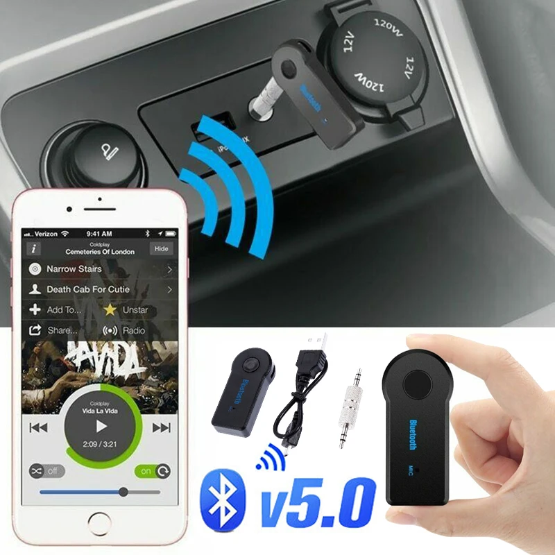 

3.5MM Bluetooth Receiver Handsfree Speaker Wireless Bluetooth Transmitter USB Car Stereo Music Audio Receiver Bluetooth Adapter