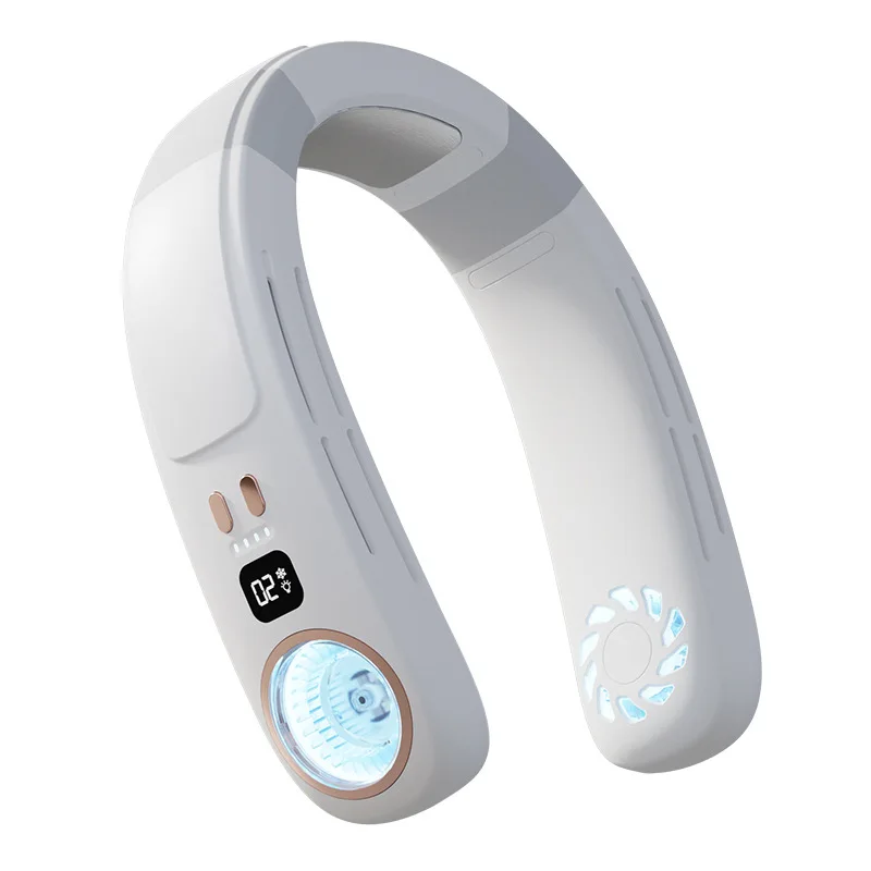 

Cross-border, semiconductor, refrigeration neck fan, portable, lazy neck fan USB sports outdoor, air conditioning fan
