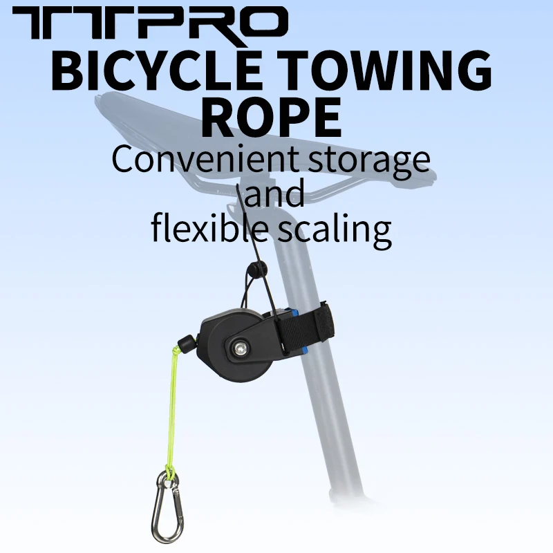 

TTPRO Bicycle Retractable Trailer Rope Adjustable Bicycle Traction System Rope Convenient Trailer Rope Parent Child Pulling Rope