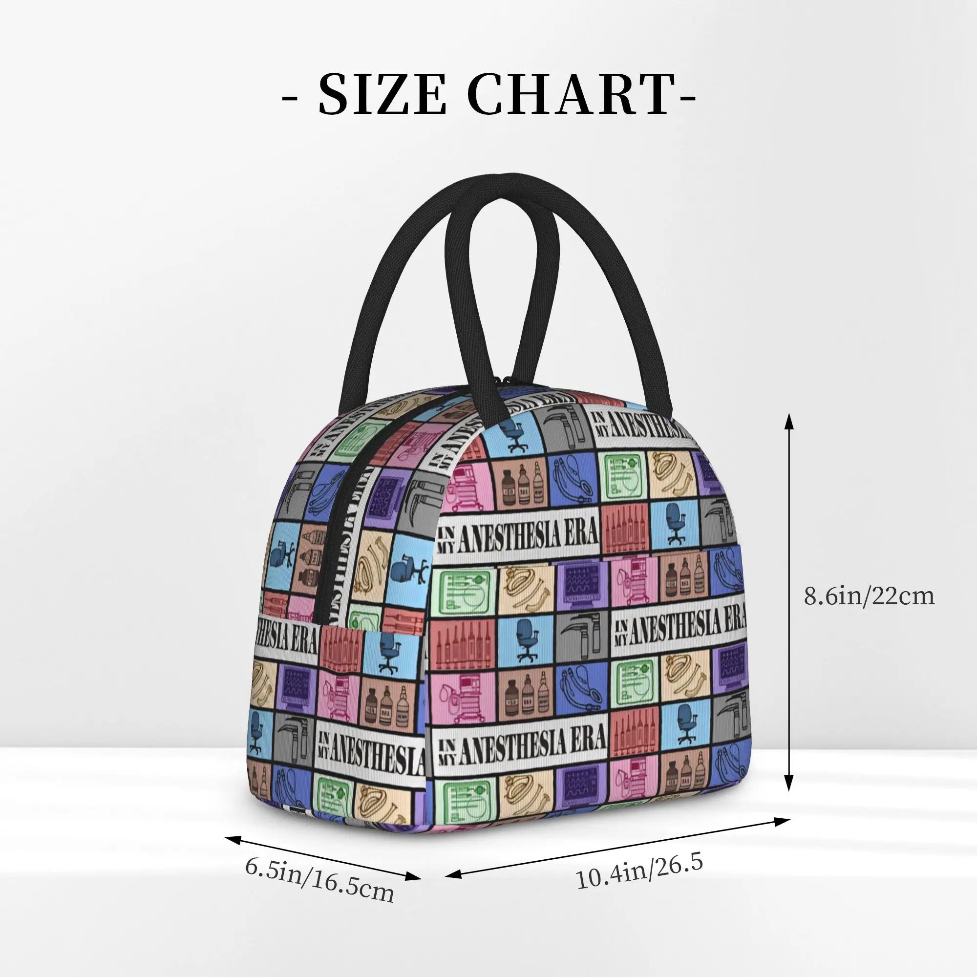 Anesthesia Anesthesiology Medical Tote Insulated Lunch Bag Anesthetist Portable Food Bag Reusable Thermal Cooler School Washable