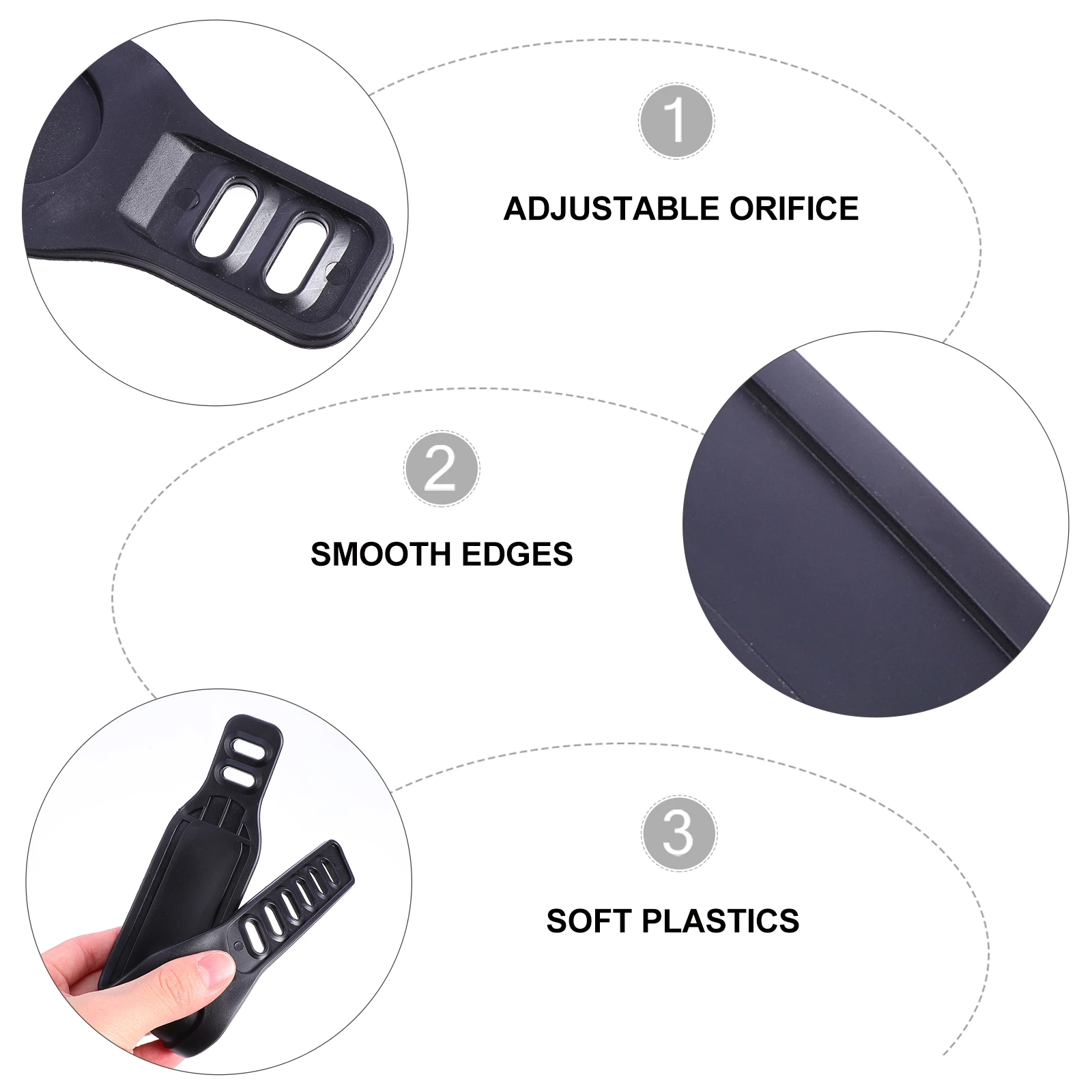 

2 pcs Adjustable Bike Pedal Straps Plastic Fix Bands For Cycling Exercise Anti-Slip Toe Straps Durable Fitness Accessories