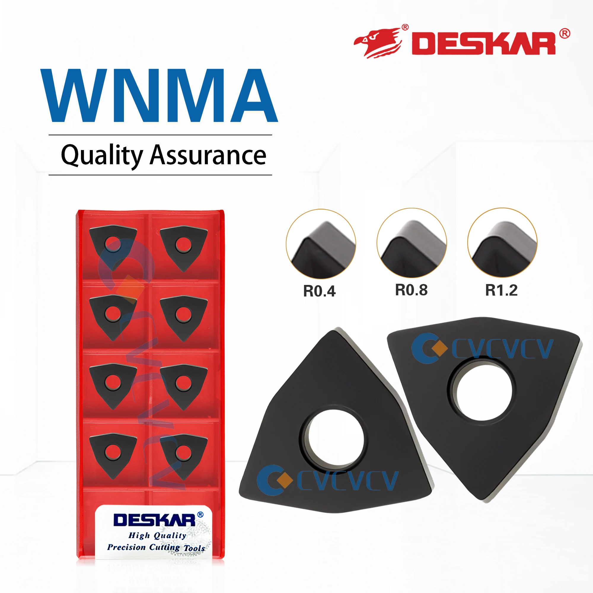 

DESKAR с числовым управлением, 100% оригинальный токарный станок с ЧПУ WNMA080404/080408/080412 LF3018, инструменты для резки, используемые для обработки чугуна