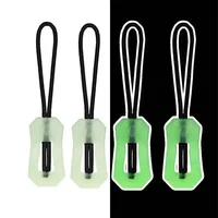 6Pcs Luminous Zipper Pull Rope Glow in The Dark Zipper Head Anti-lost Backpack Clothes Jackets Slider DIY Repair Kit Sewing Tool 6