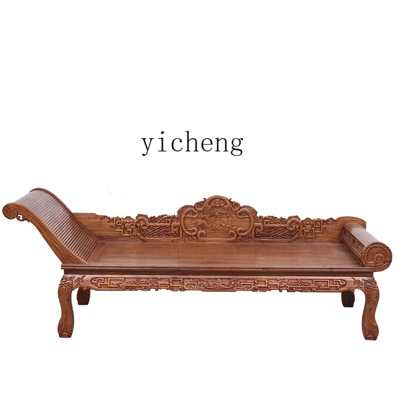 

Rosewood Solid Wood Chaise Sofa Bed Beauty Bedroom Pterocarpus Erinaceus Poir. Living Room Nap Beauty Collapse